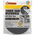 Thermwell Products 1/2X5/16 Blk Rubb Tape R512H